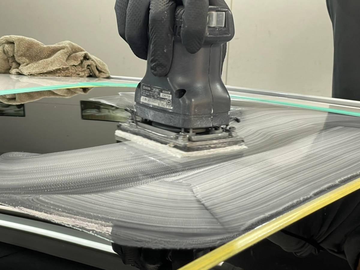 窓ガラスの撥水加工の下地処理方法