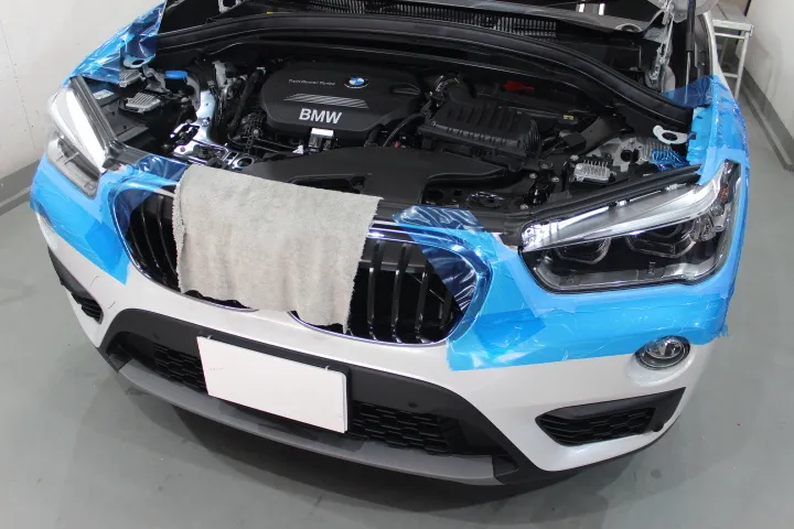 BMWX1のプロテクションフィルム施工