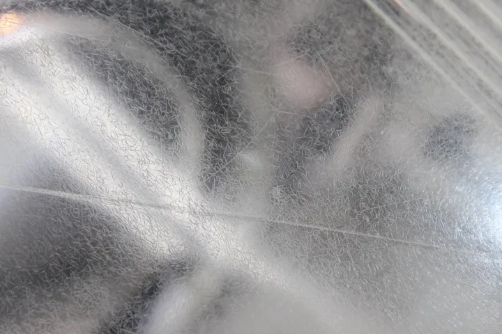 ジャガーのヘッドライト磨き