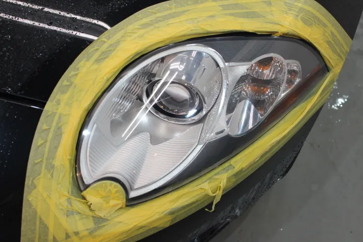 ジャガーxkrヘッドライトリペア