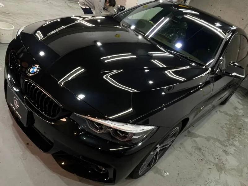 BMW440dの屋内保管車用コーティング