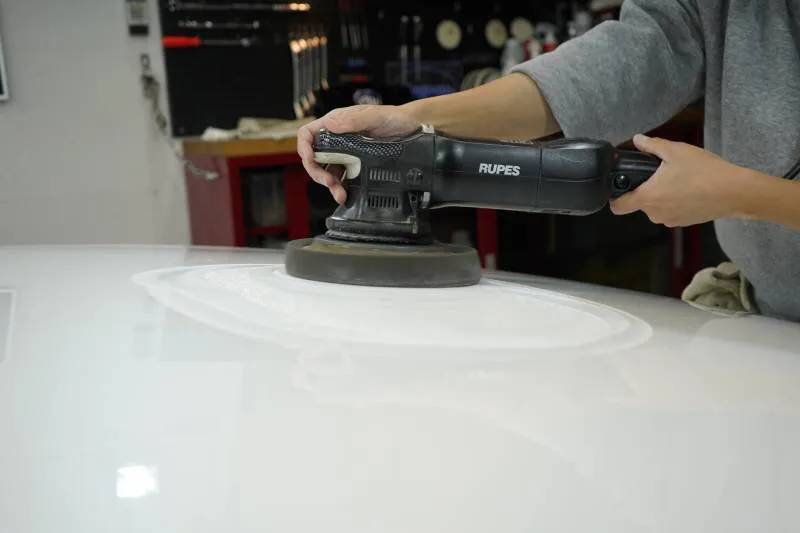 極細目バフ×水溶性超微粒子コンパウンド