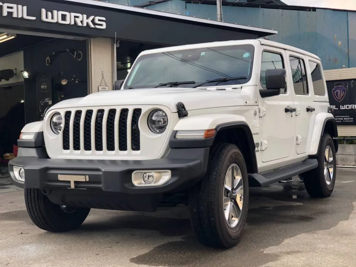 新車ジープラングラーのガラスコーティング