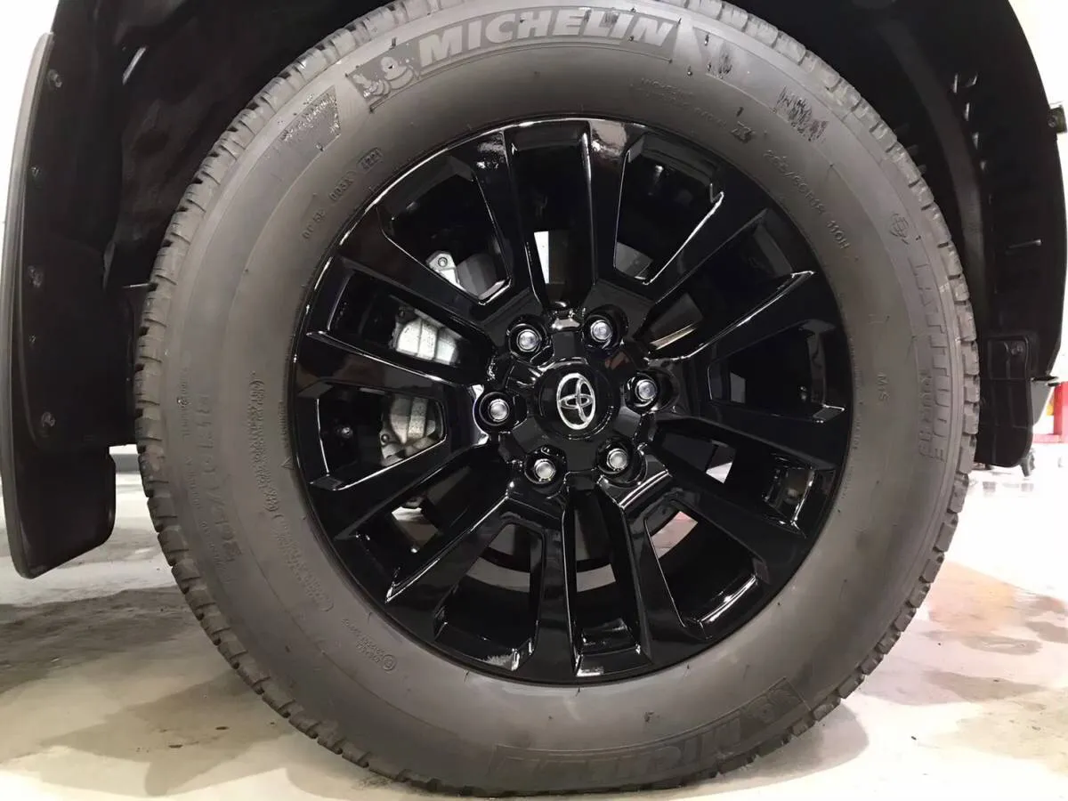 黒いホイールの専用ホイールコーティング