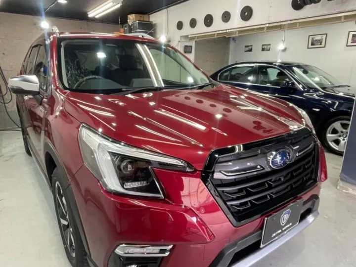 新型スバルフォレスターのガラスコーティング施工例