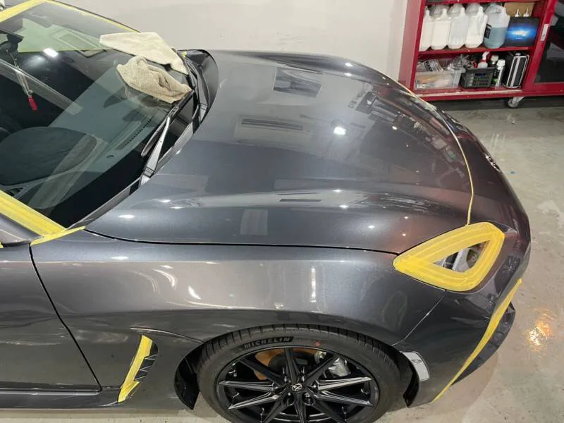 細部洗浄~シャンプー洗車~鉄粉処理とマスキング