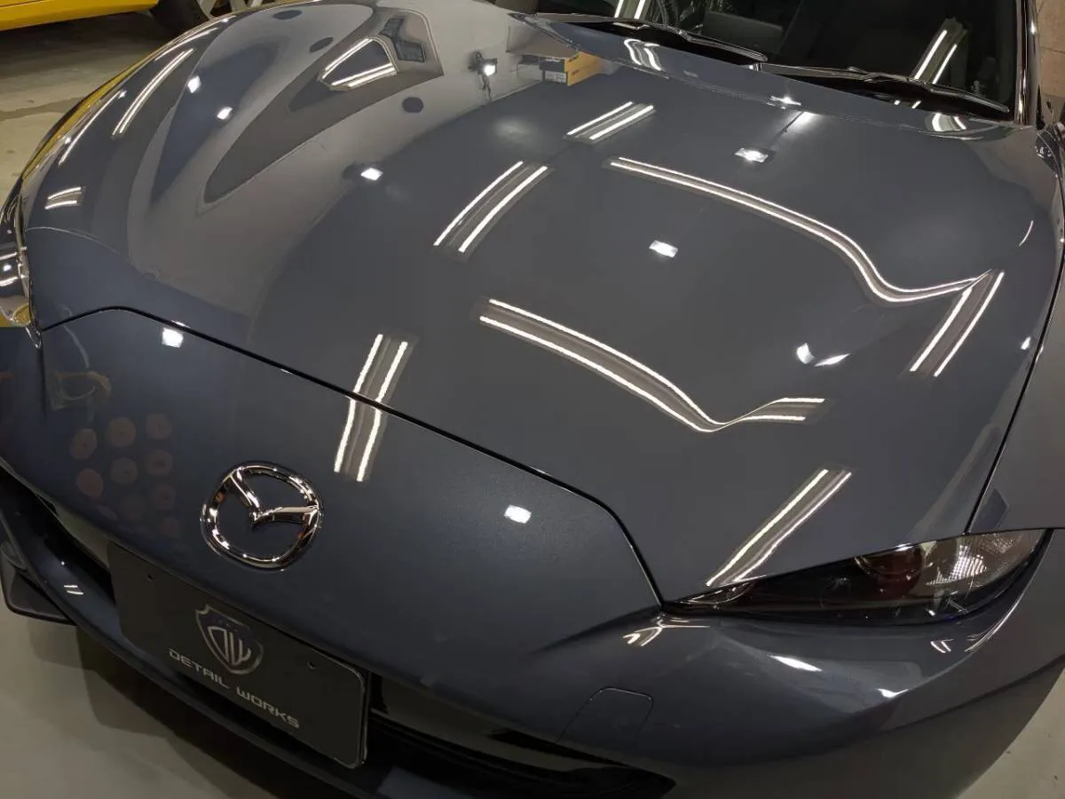 新車は2泊3日のボディコーティング施工