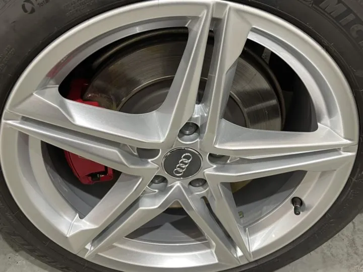 ホイールコーティングの耐熱性