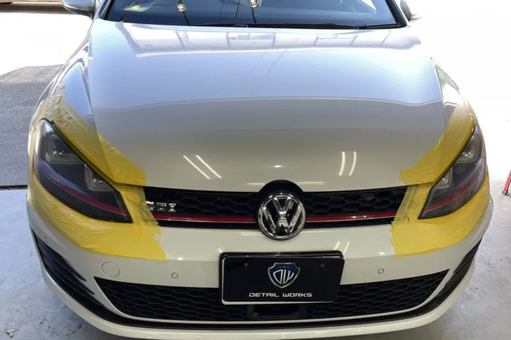 ヘッドライトのクラック除去方法