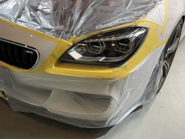 神奈川県のBMW650iのスモークフィルム施工