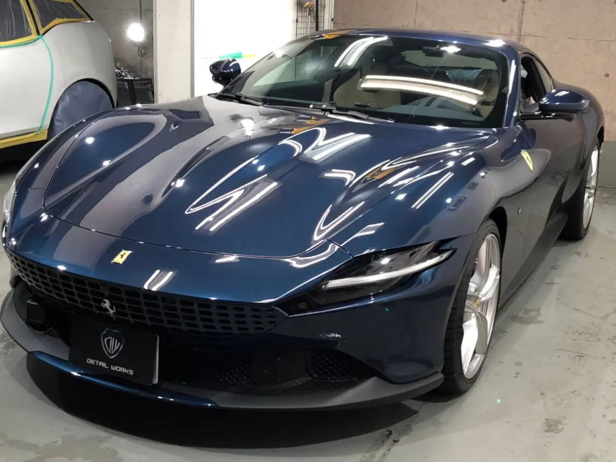 FERRARIローマのコーティング前の下地処理方法