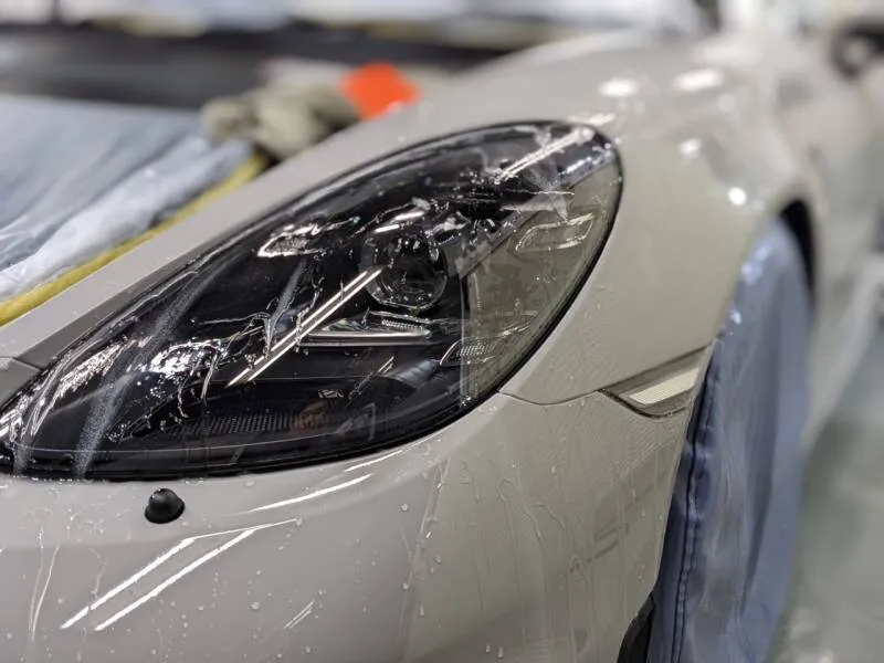 ポルシェ718スパイダーPPF施工完了