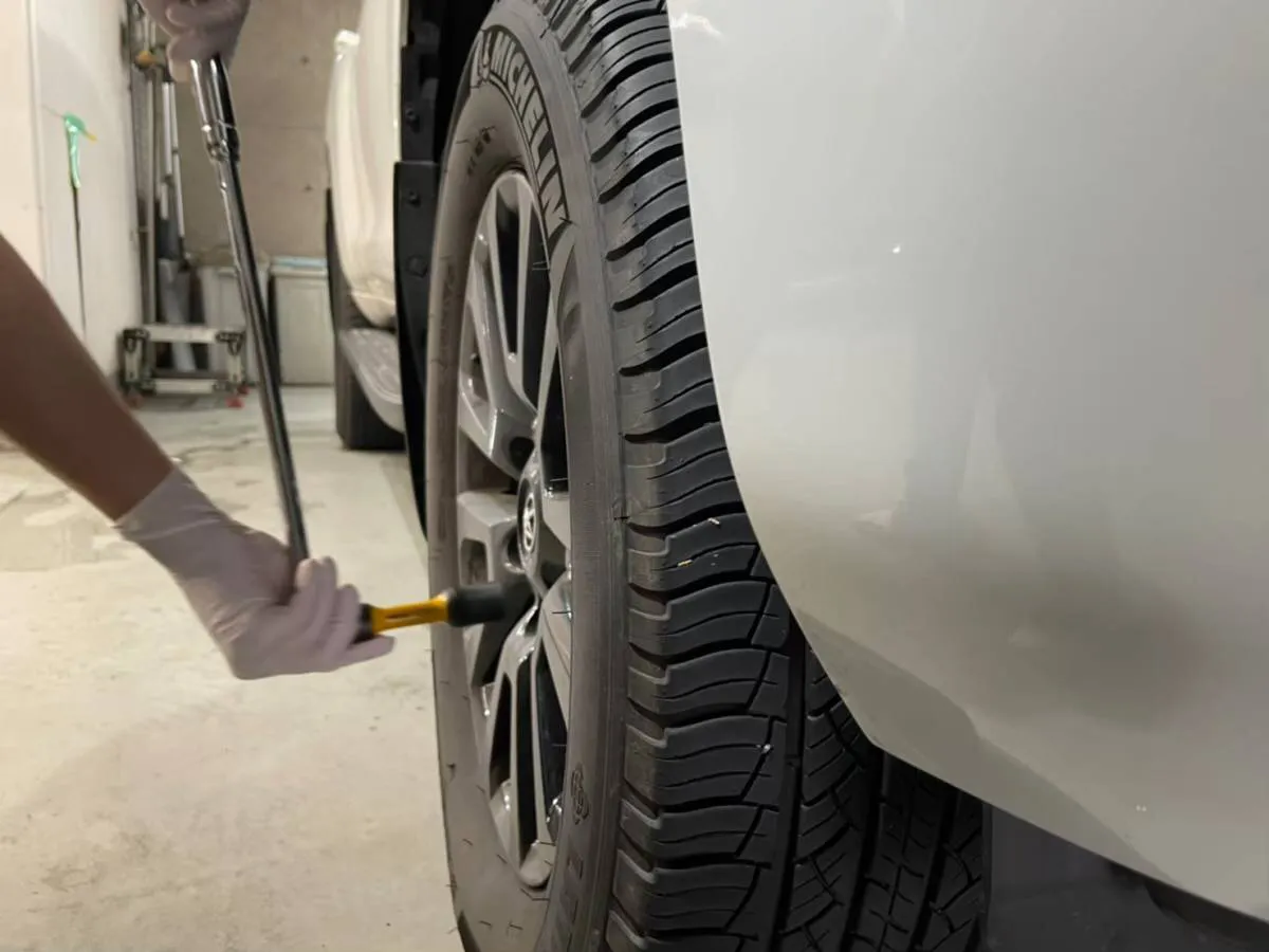 ホイールコーティングは脱着両面施工