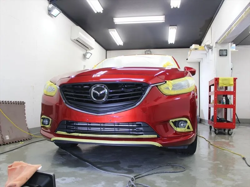 マツダアテンザのメンテナンス入庫