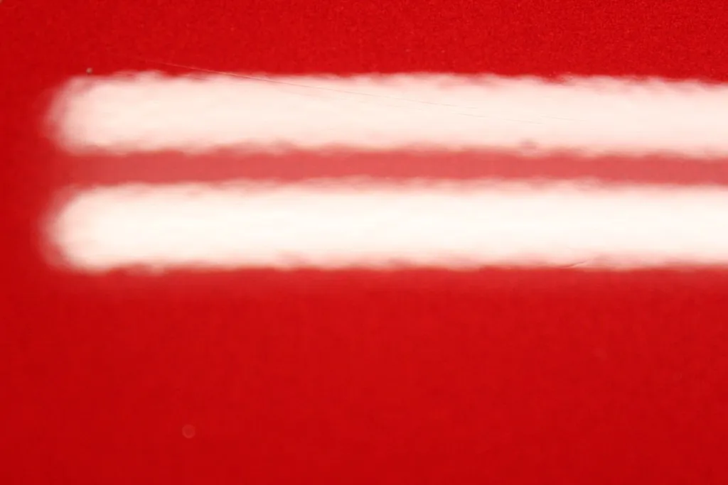 研磨により白ボケを解消