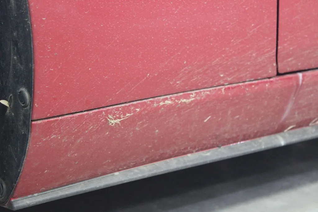 ロードスターの洗浄前