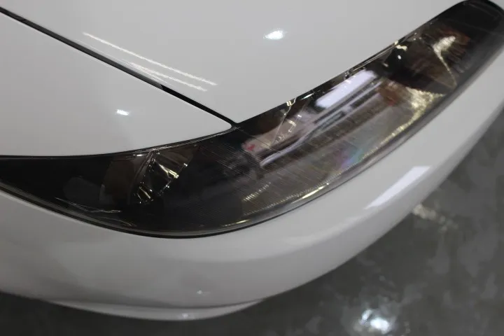 アテンザのヘッドライトの黄ばみ処理後