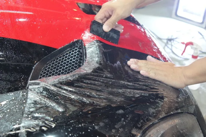 プロテクションフィルム施工工程