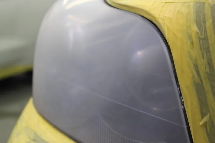 800番ペーパーでの再成形