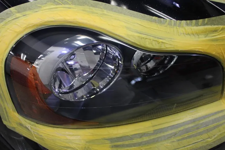 透明度の高いヘッドライト