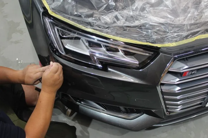 アウディS1のプロテクションフィルム施工