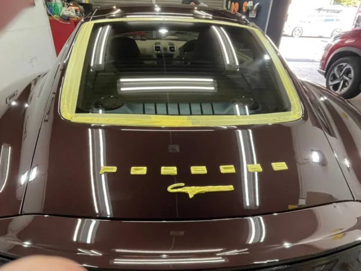 メンテナンスで丁寧にマスキングしてくれるコーティング専門店