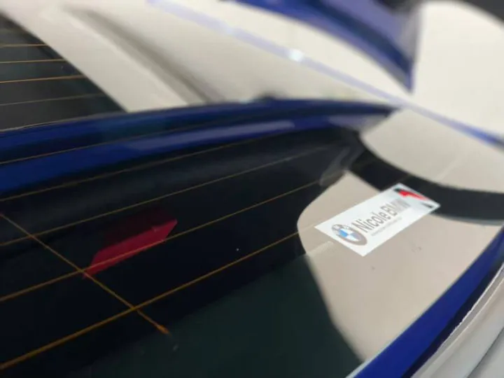 BMWのリアウインドー