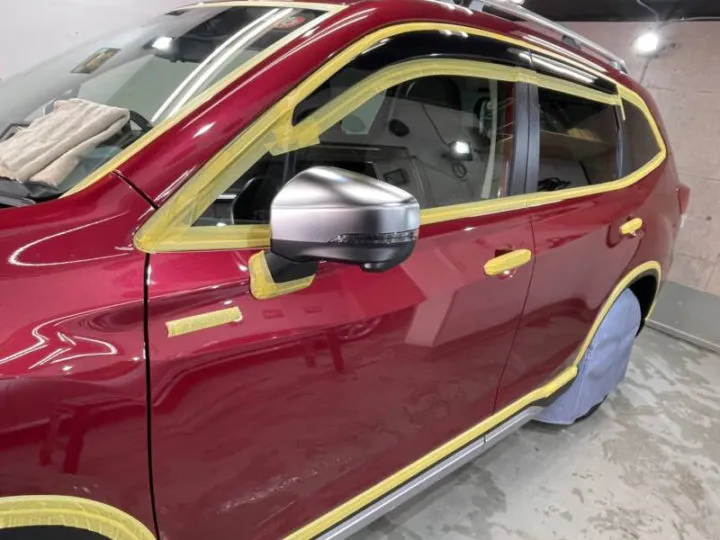 東京のコーティング専門店のフルマスキング