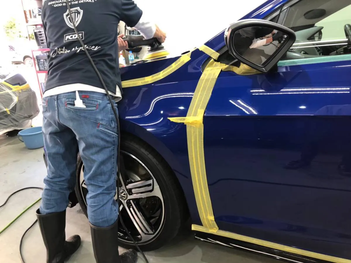 保険対応での肌調整と再コーティングとコーティングメンテナンスを同時施工