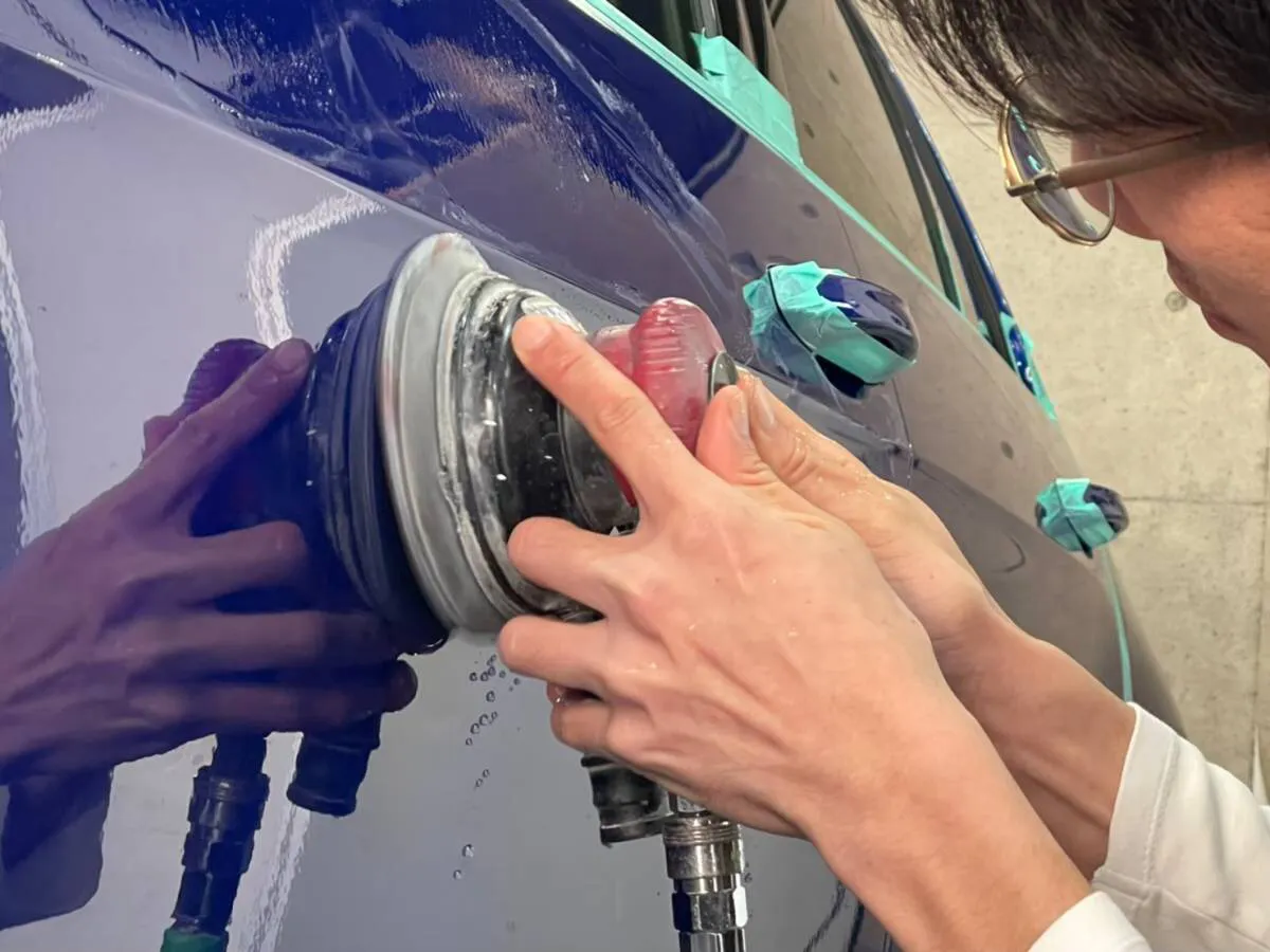 東京のゆず肌の修正磨きとコーティングの施工店