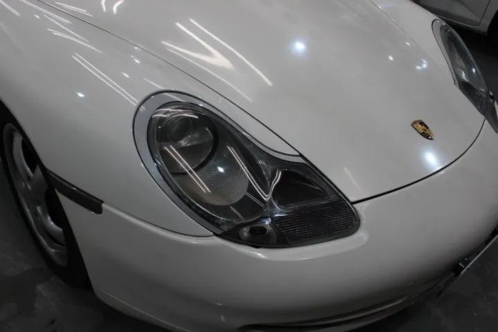911のヘッドライトコーティング