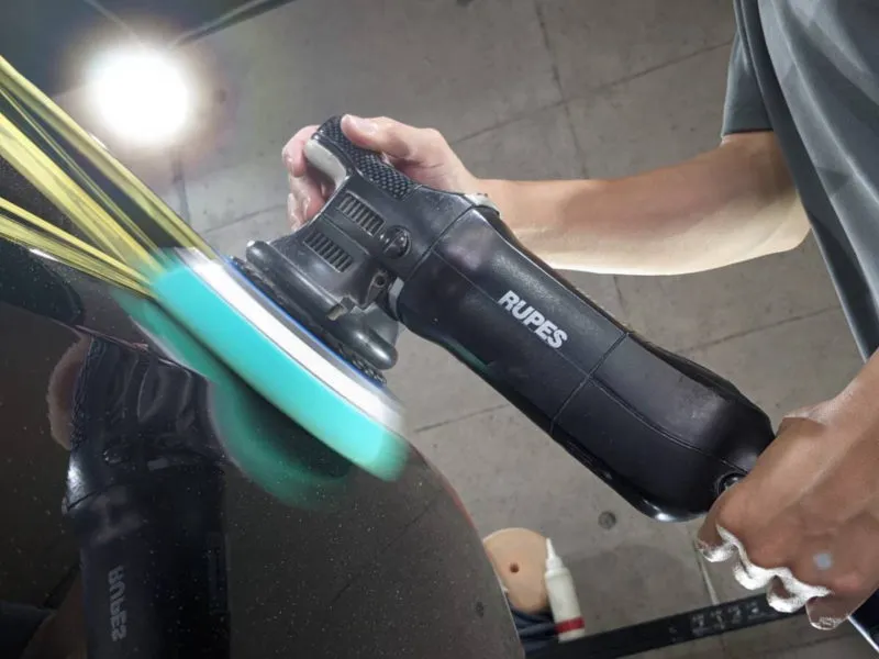 車の塗装の中研ぎ~仕上げのポリッシング時のバフ目