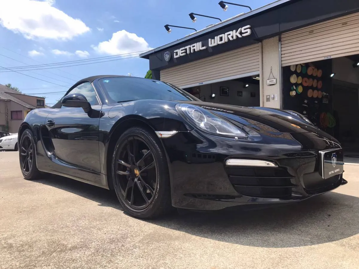 相模原のポルシェボクスターのボディコーティング施