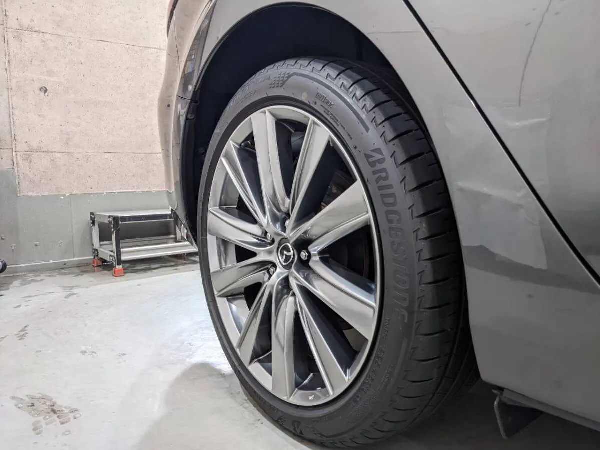 東京の中古車のアルミホイールのコーティング施工店