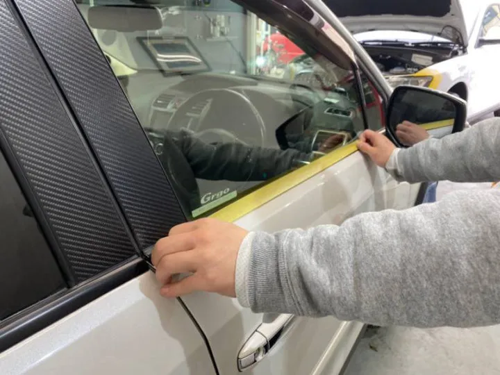 XVのコーティング前のマスキング