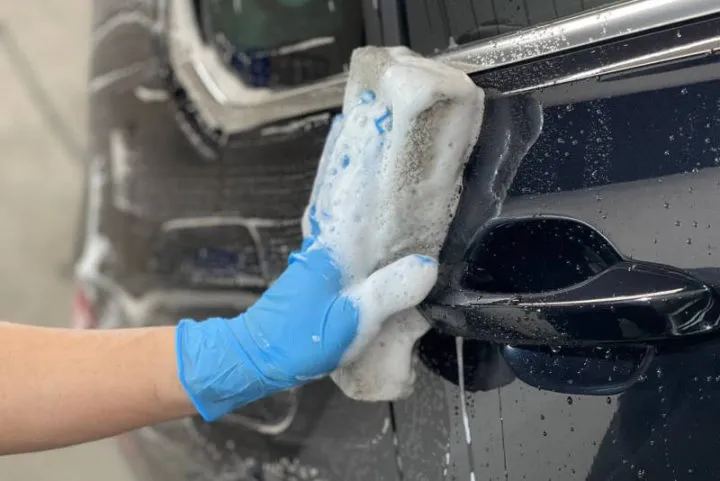 VWティグアンの鉄粉除去後のシャンプー