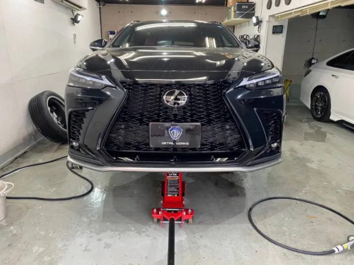 新車レクサスNX350h Fスポーツのホイールコーティング