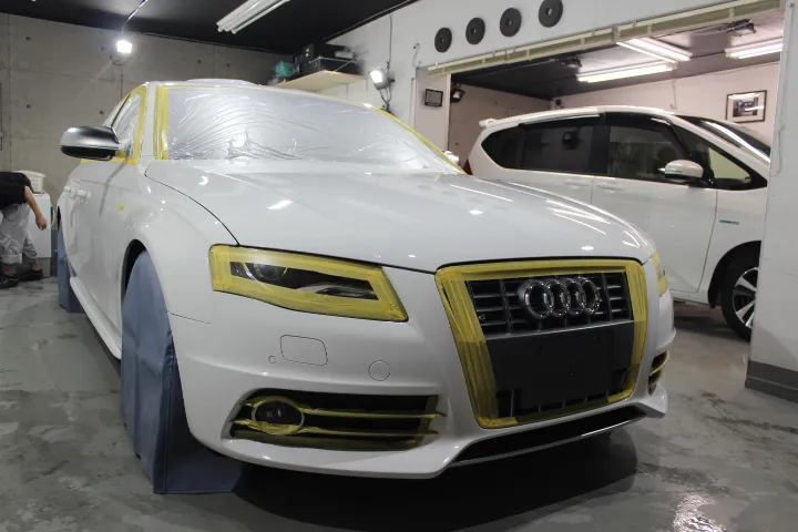 アウディA4マスキング方法