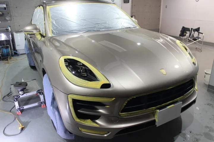 ポルシェマカンのフルマスキング