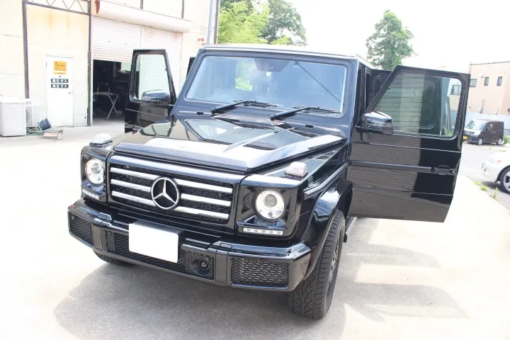 ゲレンデG350dプロテクションフィルム施工