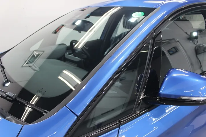 窓ガラスの純フッ素撥水加工