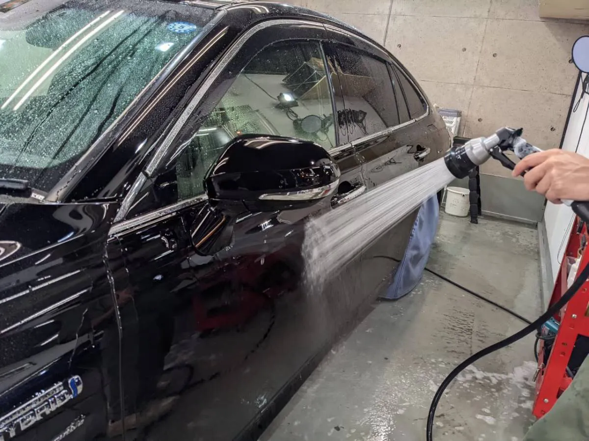 コーティング施工前の脱脂方法