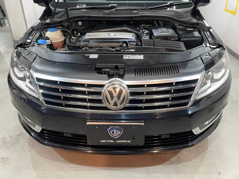 フォルクスワーゲンCCのヘッドライト磨きとスチーマー&プロテクションフィルム