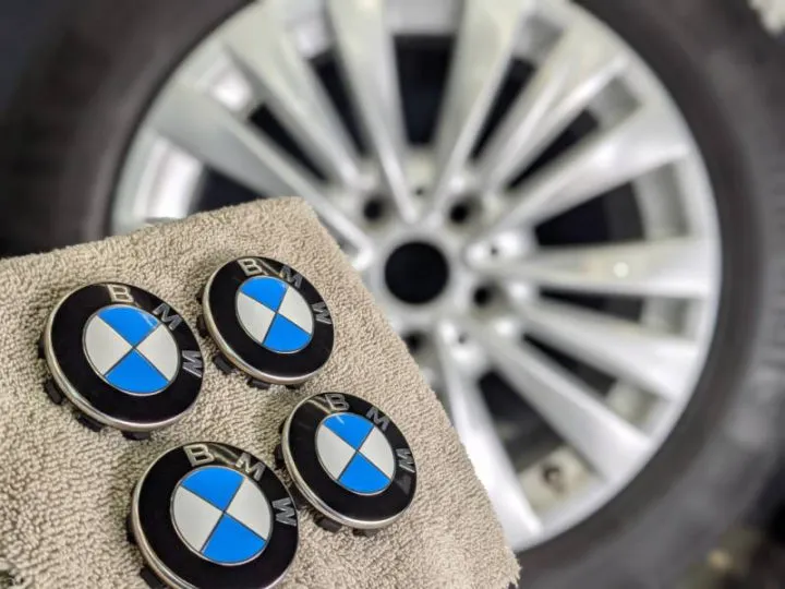 ホイールセンターキャップのコーティング