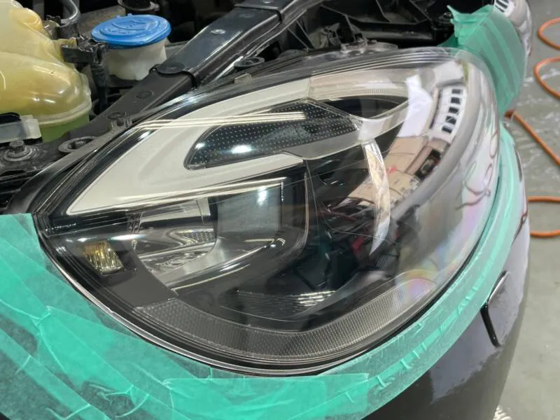 ボルボのヘッドライトスチーマー&PPF施工後