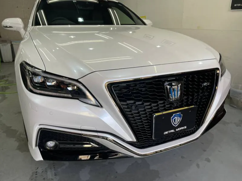 神奈川県平塚市よりご愛車のトヨタクラウンの各種カーコーティング