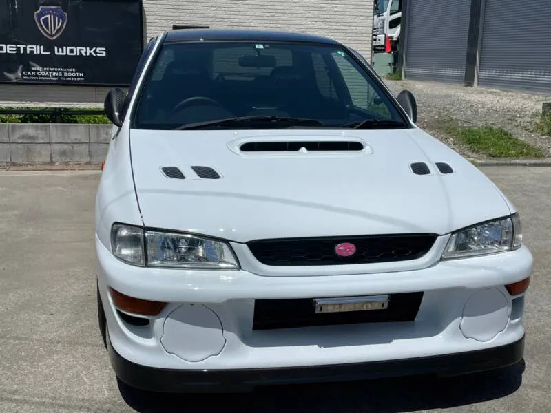 スバルインプレッサの親水性ガラスコーティング施工