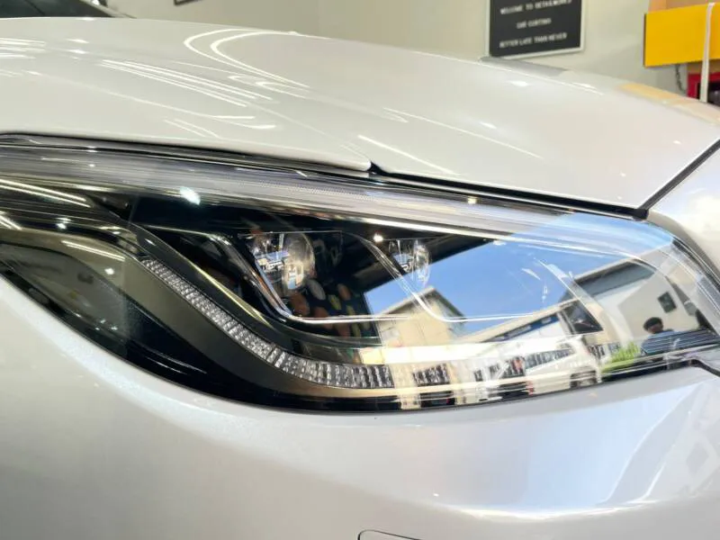 クラウンのヘッドライトにもPPFをインストール