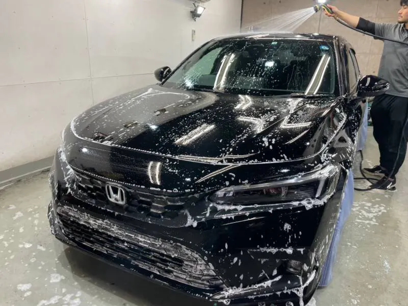 シビックの足回りのクリーニングと細部洗浄