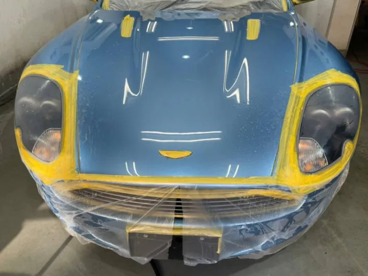 高級外車のハードコート剥離